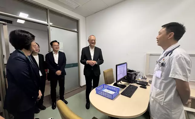 Secretary for Health inspects first-day operational arrangements at pilot medical institutions under Elderly Health Care Voucher Greater Bay Area Pilot Scheme  Source: HKSAR Government Press Releases