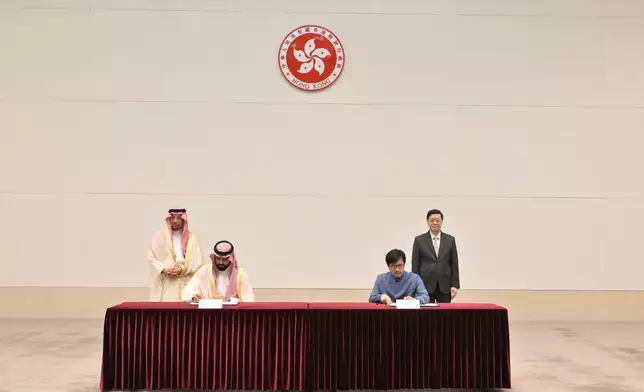 Hong Kong signs MOU with Saudi Arabia on Belt and Road collaboration  Source: HKSAR Government Press Releases