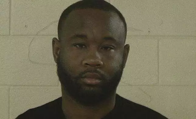 This booking photo provided by the Liberty County Sheriff’s Office shows Sgt. Quornelius Radford, who is accused of shooting multiple soldiers at Fort Stewart, Ga., Wednesday, Aug. 6, 2025. (Liberty County Sheriff’s Office via AP)