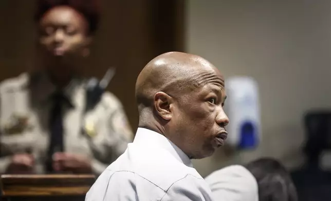 Defendant Hernandez Govan, accused of orchestrating the killing of rapper Young Dolph, appears in court during his trial in Memphis, Tenn., on Monday, Aug. 18, 2025. (Mark Weber/Daily Memphian via AP, Pool)