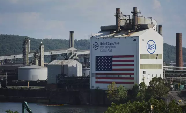 The Clairton Coke Works, a U.S. Steel coking plant, is seen Monday, Aug 11, 2025, in Clairton, Penn. (AP Photo/Gene Puskar)