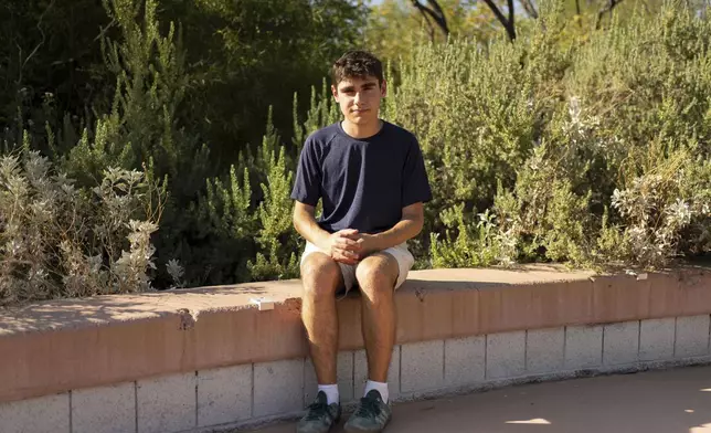 Ashton Dolce poses for a portrait at Cholla Park on Saturday, Aug. 10, 2025, in Scottsdale, Ariz. (AP Photo/Rebecca Noble)
