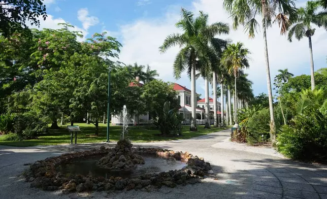 The grounds of the Edison and Ford Winter Estates, on Saturday, Aug. 9, 2025, in Fort Myers, Fla., which date from 1885, when Edison purchased the property to build a vacation home. (AP Photo/Lynne Sladky)