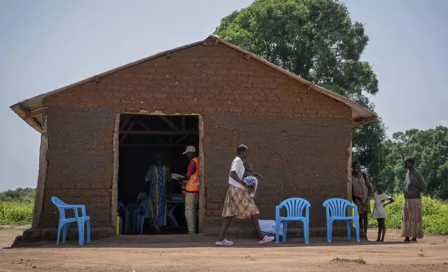 A view of a mental health care center led by Amref Health Africa, where Self Help Plus sessions take place, in Kotobi, Mundri West County, South Sudan, June 26, 2025. (AP Photo/Florence Miettaux)