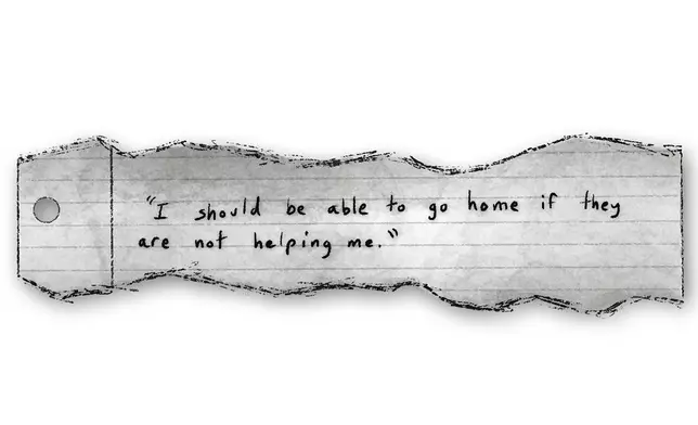 Illustration of an excerpt from incarcerated students' letters, written to Florida lawmakers and obtained by The Associated Press. (AP Illustration)