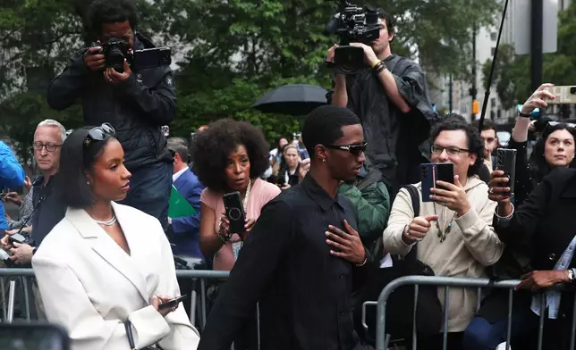 Christian "King" Combs exits Manhattan federal court after a hearing for Sean "Diddy" Combs, Thursday, Sept. 25, 2025, in New York. (AP Photo/Heather Khalifa)