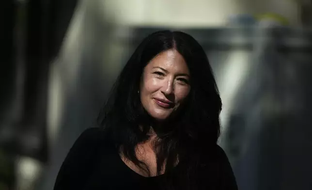 Ada Limón, 24th Poet Laureate of the United States, poses in Sonoma County, Calif., on Friday, Aug. 22, 2025. (AP Photo/Jeff Chiu)