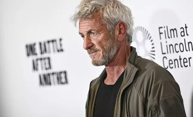 Sean Penn attends a special screening of "One Battle After Another" at the Walter Reade Theater on Sunday, Sept. 21, 2025, in New York. (Photo by Evan Agostini/Invision/AP)