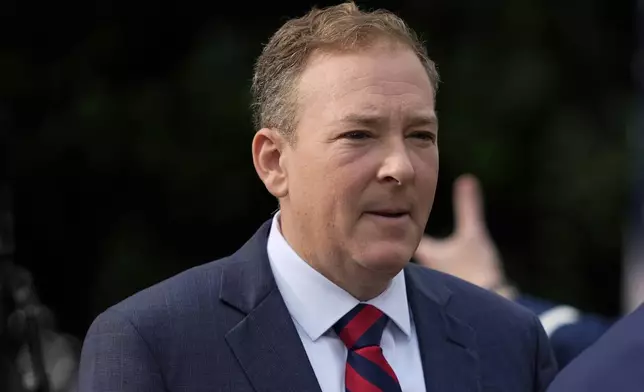 Environmental Protection Agency Administrator Lee Zeldin arrives for a ceremony in the Pentagon courtyard to commemorate the 24th anniversary of the 9/11 attacks, Thursday, Sept. 11, 2025, in Washington. (AP Photo/Julia Demaree Nikhinson)