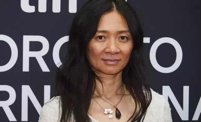 Director Chloé Zhao is photographed on the red carpet for the film "Hamnet" during the Toronto International Film Festival in Toronto, on Sunday, Sept. 7, 2025. (Sammy Kogan/The Canadian Press via AP)