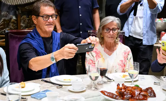 Fabio Capello savored the traditional Hong Kong cuisine