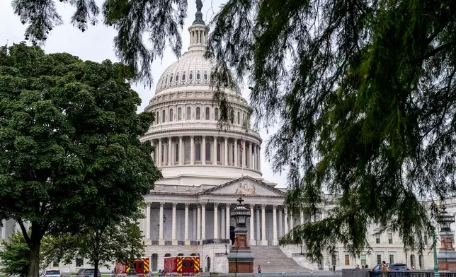 The Capitol in Washington, Wednesday, Sept. 24, 2025, with just days to go before federal money runs out with the end of the fiscal year on Tuesday, Sept. 30. (AP Photo/J. Scott Applewhite)