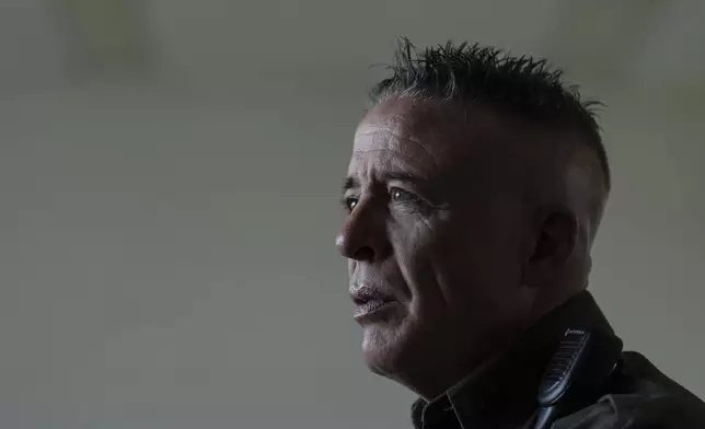 Gregory Bovino, chief patrol agent of the U.S. Border Patrol's El Centro Sector, speaks during an interview with The Associated Press in Los Angeles, Monday, Aug. 25, 2025. (AP Photo/Jae C. Hong)