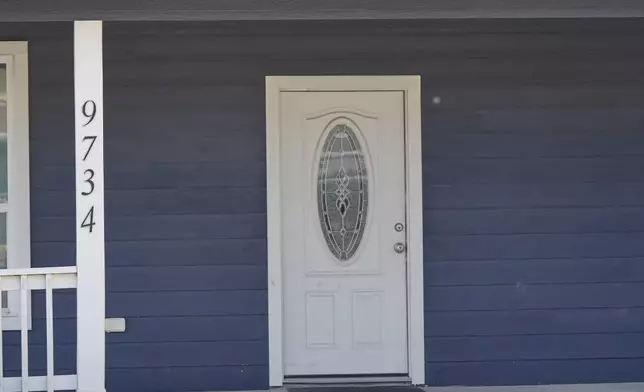 A home is shown Tuesday, Sept. 2, 2025, in Houston, near the location where 11-year-old Julian Guzman was shot and killed during a doorbell prank, according to police. (AP Photo/David J. Phillip)