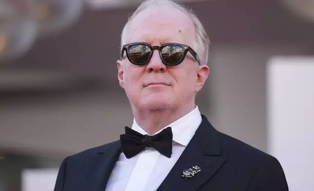 Tracy Letts poses for photographers at the red carpet for the film 'A House of Dynamite' during the 82nd edition of the Venice Film Festival in Venice, Italy, on Tuesday, Sept. 2, 2025. (Photo by Alessandra Tarantino/Invision/AP)