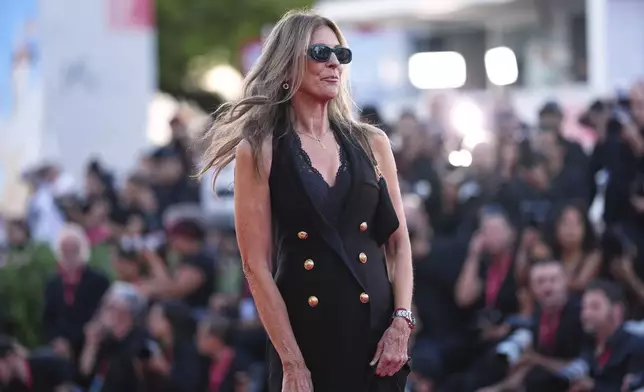 Director Kathryn Bigelow poses for photographers at the red carpet for the film 'A House of Dynamite' during the 82nd edition of the Venice Film Festival in Venice, Italy, on Tuesday, Sept. 2, 2025. (Photo by Scott A Garfitt/Invision/AP)