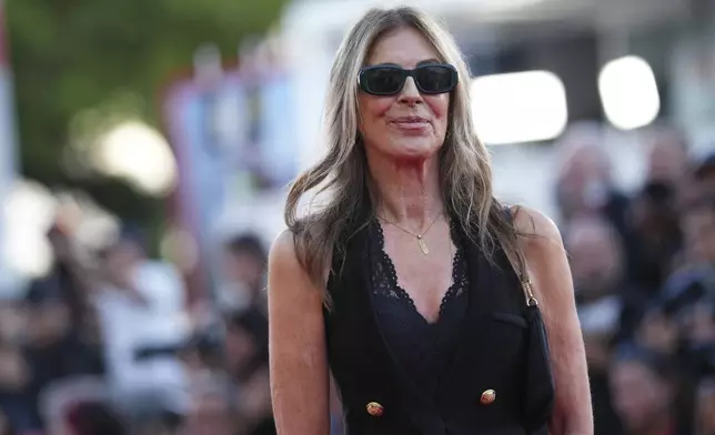 Director Kathryn Bigelow poses for photographers at the red carpet for the film 'A House of Dynamite' during the 82nd edition of the Venice Film Festival in Venice, Italy, on Tuesday, Sept. 2, 2025. (Photo by Scott A Garfitt/Invision/AP)
