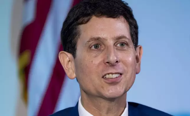 Phillip Swagel, director of the Congressional Budget Office, speaks during an interview with The Associated Press, Wednesday, Sept. 17, 2025, in Washington. (AP Photo/Alex Brandon)