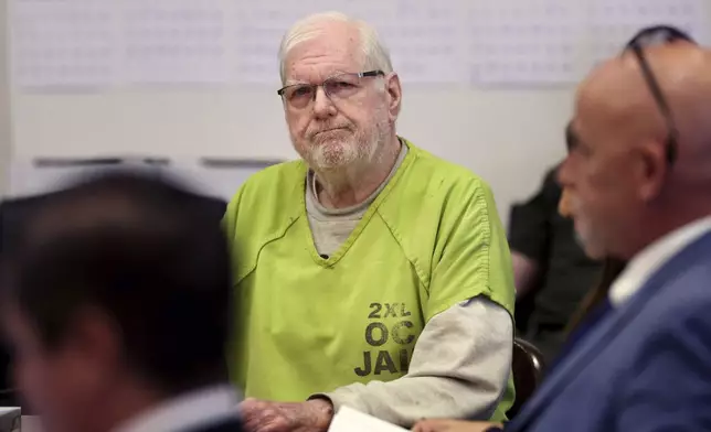 Orange County Superior Court Judge Jeffrey Ferguson appears for his sentencing after a murder conviction for killing his wife Sheryl in Santa Ana, Calif., Wednesday, Sept. 17, 2025. (Allen J. Schaben/Los Angeles Times via AP, Pool)