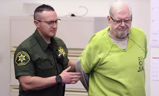 Orange County Superior Court Judge Jeffrey Ferguson appears for his sentencing after a murder conviction for killing his wife Sheryl in Santa Ana, Calif., Wednesday, Sept. 17, 2025. (Allen J. Schaben/Los Angeles Times via AP, Pool)