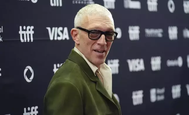 Vincent Cassel attends the premiere of "Sacrifice" at the Princess of Wales Theatre during the Toronto International Film Festival on Saturday, Sept. 6, 2025, in Toronto. (AP Photo/Chris Pizzello)