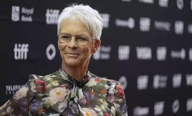 Jamie Lee Curtis attends the premiere of "The Choral" at Roy Thomson Hall during the Toronto International Film Festival on Friday, Sept. 5, 2025, in Toronto. (AP Photo/Chris Pizzello)