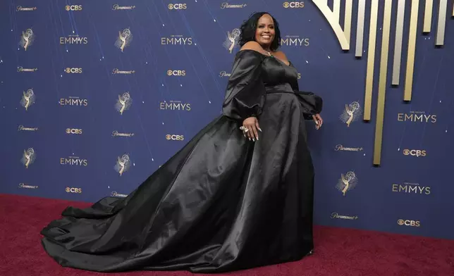 Natasha Rothwell arrives at the 77th Primetime Emmy Awards on Sunday, Sept. 14, 2025, at the Peacock Theater in Los Angeles. (AP Photo/Jae C. Hong)