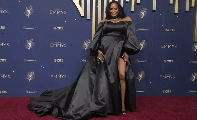 Natasha Rothwell arrives at the 77th Primetime Emmy Awards on Sunday, Sept. 14, 2025, at the Peacock Theater in Los Angeles. (AP Photo/Jae C. Hong)