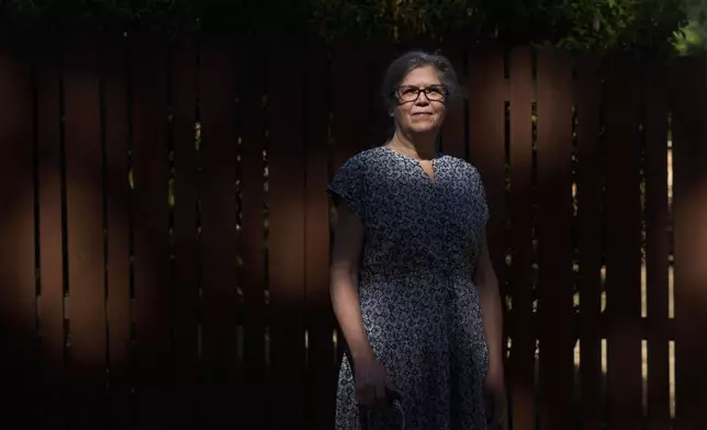 Valerie Nagle, whose DNA recently helped to confirm the remains of her sister Marion Vinetta Nagle McWhorter, who disappeared in 1974 in Oregon, poses for a portrait Thursday, Sept. 18, 2025, in Seattle. (AP Photo/Lindsey Wasson)