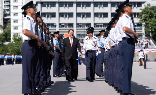 CS inspects passing-out parade at HK Police College (with photos/video) Source: HKSAR Government Press Releases