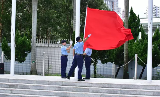 CAS Cadet Corps Foot Drill Competition 2025 and Slogan Design Competition in Commemoration of 80th Anniversary of Victory in Chinese People's War of Resistance Against Japanese Aggression held  Source: HKSAR Government Press Releases