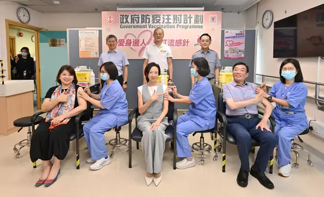 Secretary for Health receives vaccinations against seasonal influenza and COVID-19  Source: HKSAR Government Press Releases