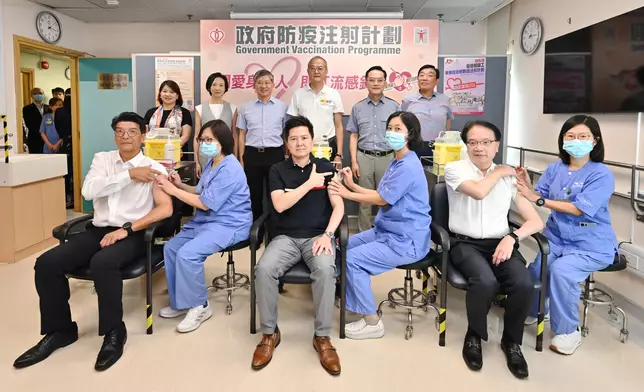 Secretary for Health receives vaccinations against seasonal influenza and COVID-19  Source: HKSAR Government Press Releases