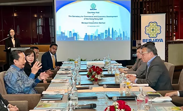 SCED visits Malaysia to strengthen economic and trade collaboration  Source: HKSAR Government Press Releases