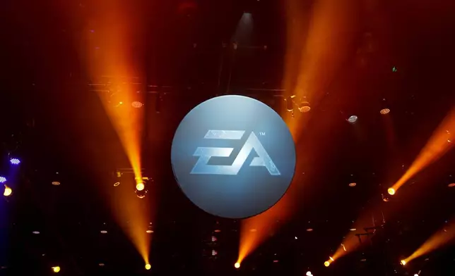 FILE - The logo for Electronic Arts is displayed during the Electronic Entertainment Expo in Los Angeles on June 12, 2013. (AP Photo/Jae C. Hong, File)