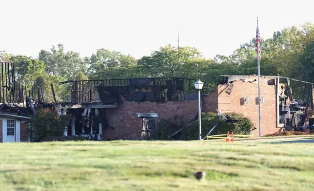 Exterior of the Church of Jesus Christ of Latter-day Saints, Monday, Sept. 29, 2025 in Grand Blanc Township, Mich. (AP Photo/Carlos Osorio)