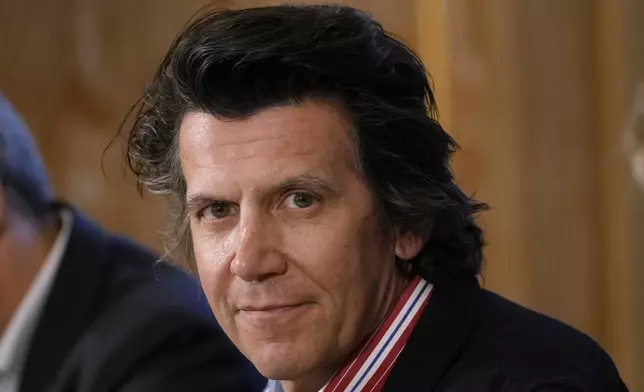 Milan Cortina 2026 Executive director Christophe Dubi attends a news conference of the Organizing Committee of the Olympic Winter Games Milano Cortina 2026, following the meeting of the IOC Coordination Commission, in Milan, Italy, Wednesday, Sept. 17, 2025. (AP Photo/Luca Bruno)