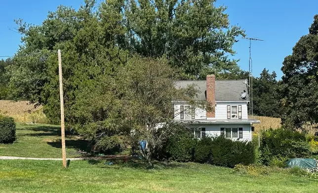 The property on Thursday, Sept. 18, 2025, near where police were shot during a domestic investigation on Wednesday in North Codorus, Pa. (AP Photo/Tassanee Vejpongsa)