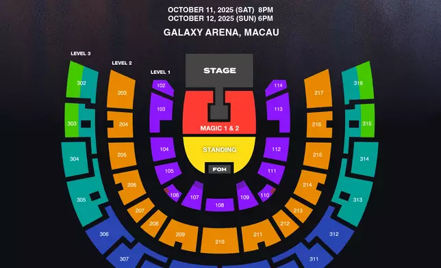 Ticket sales will go live from 5pm on September 9 at Galaxy Ticketing, Damai and Fantopia.