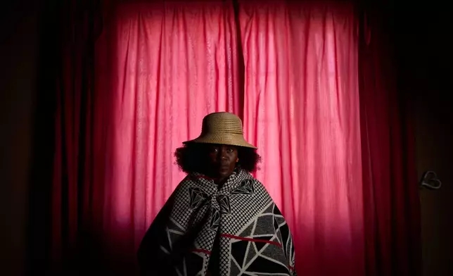 Rethabile Mostamai, 37, who lost her job as an HIV counselor after Trump's USAID cuts, poses for a portrait in Maseru, Lesotho, July 20, 2025. (AP Photo/Bram Janssen)