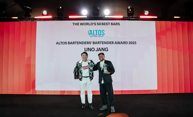 Uno Jang, winner of the Altos Bartenders' Bartender Award