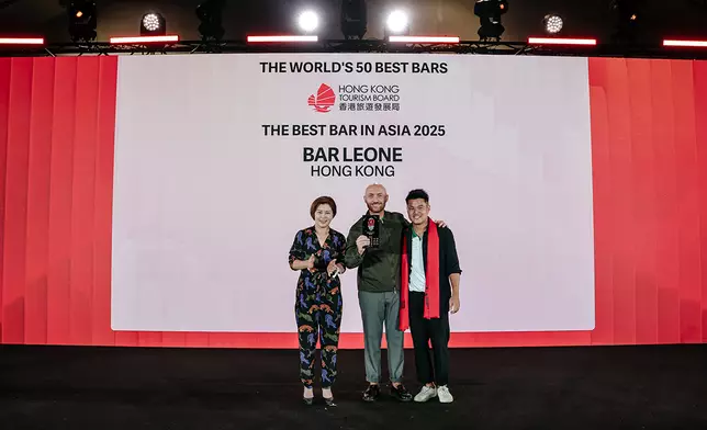 Host city Hong Kong can celebrate two entries, including Bar Leone at No.1, The Best Bar in Asia and, a first for the continent, The World's Best Bar, alongside Coa at No.38.