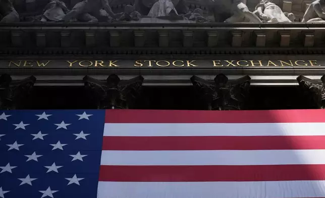 FILE - The New York Stock Exchange is seen in New York, July 14, 2025. (AP Photo/Seth Wenig, file)