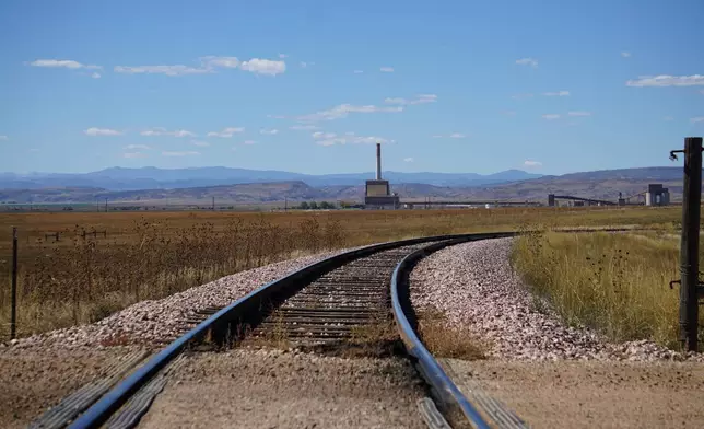 The coal-fired generation unit at Rawhide Energy Station in northern Colorado is seen Thursday, Oct. 2, 2025. (AP Photo/Mead Gruver).