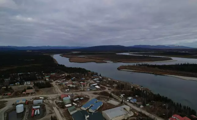 The Gates of the Arctic National Park and Preserve, where the Ambler Road project would pass through, is visible from Ambler, Alaska, Sunday, Sept. 28, 2025. (AP Photo/Annika Hammerschlag)