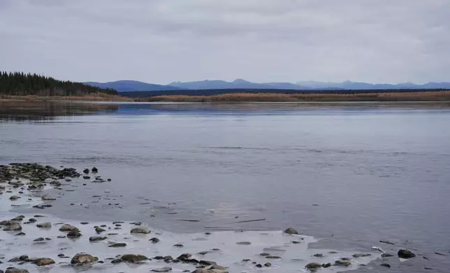 The Gates of the Arctic National Park and Preserve, where the Ambler Road project would pass through, is visible from Ambler, Alaska, Sunday, Sept. 28, 2025. (AP Photo/Annika Hammerschlag)