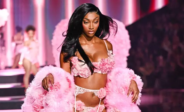Angel Reese walks the runway during the Victoria's Secret Fashion Show on Wednesday, Oct. 15, 2025, in the Brooklyn borough of New York. (Photo by Evan Agostini/Invision/AP)