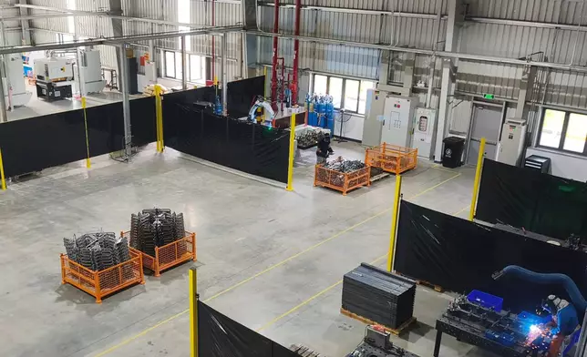 Overhead view of Komaspec Vietnam factory floor for contract manufacturing.