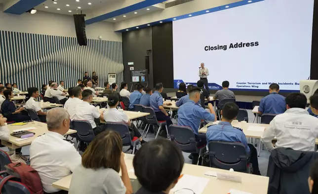 Hong Kong Police Force conducts inter-departmental tabletop exercise to strengthen emergency coordination and preparedness for 15th NG, 12th NGD and 9th NSOG  Source: HKSAR Government Press Releases