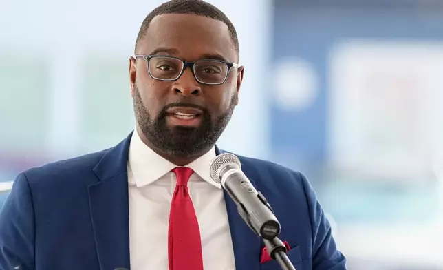 Mayor Paul Young speaks during a public event Thursday, Oct. 9, 2025, in Memphis, Tenn. (AP Photo/George Walker IV)